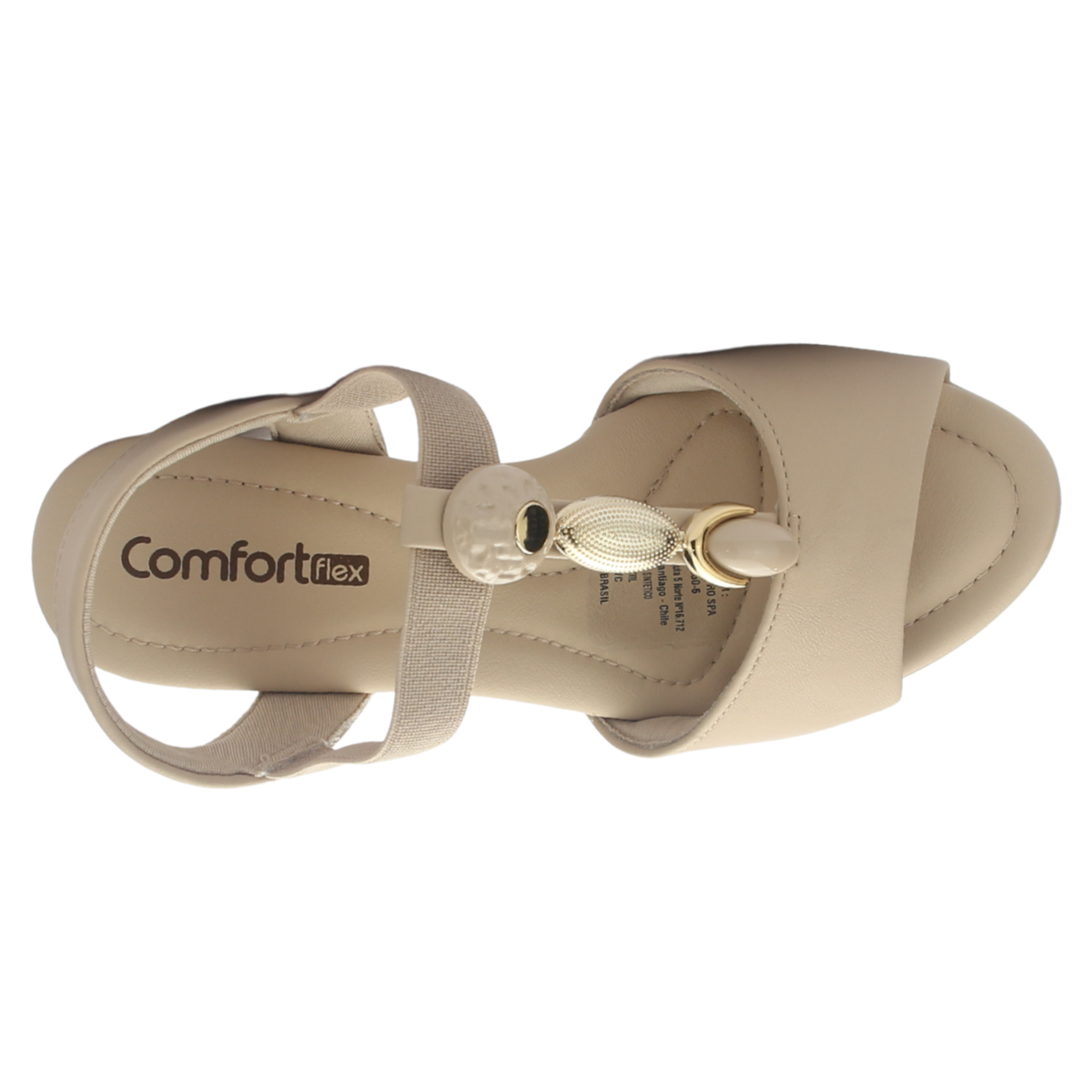Sandalia Mujer Beige Oscuro Comfortflex 2557403 Casual