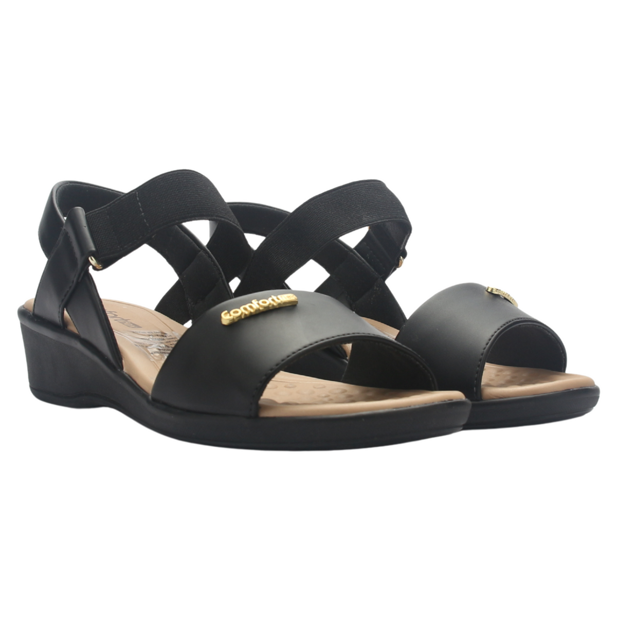 Sandalia Mujer Negro Comfortflex 2572403 Casual