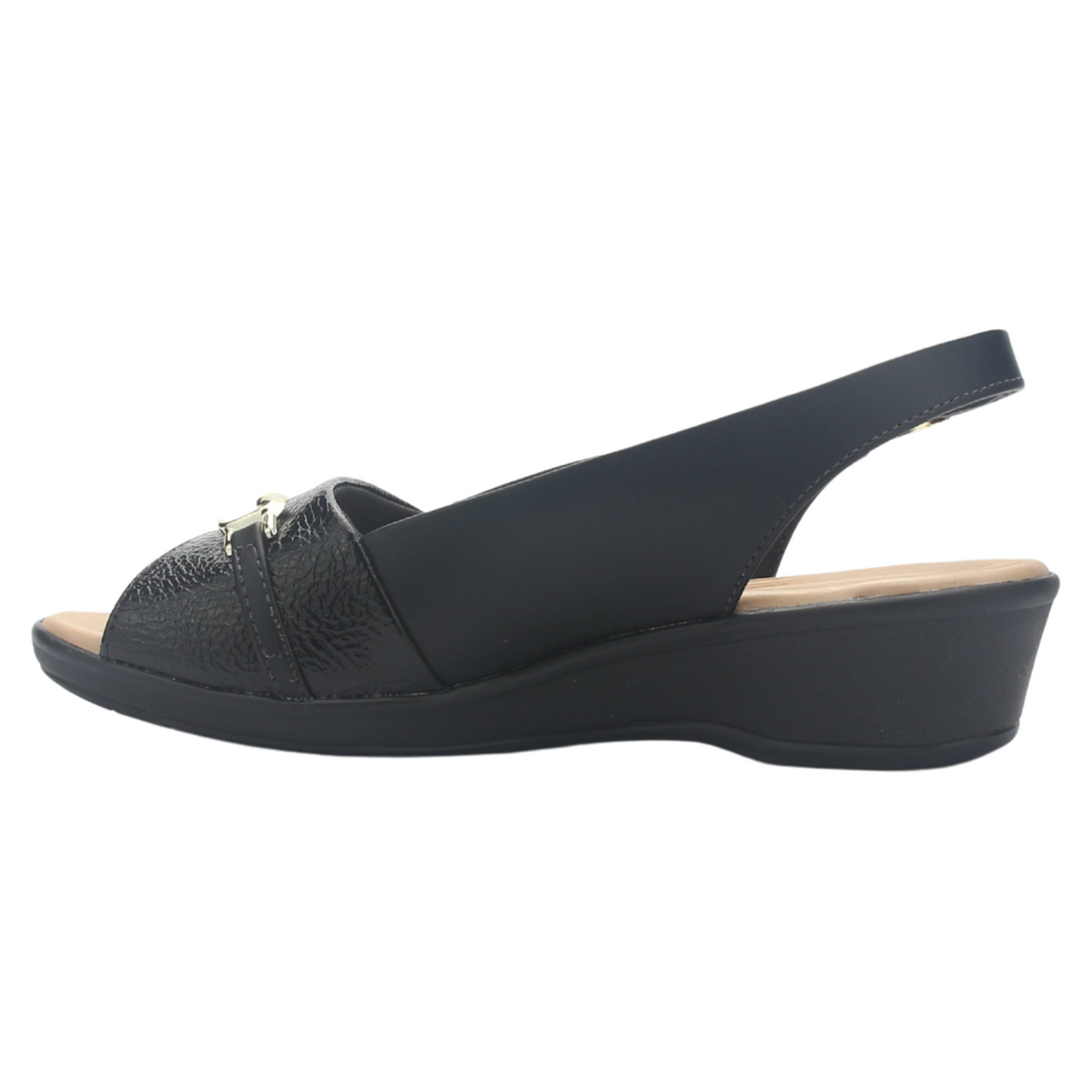Sandalia Mujer Negro Comfortflex 2572404 Casual