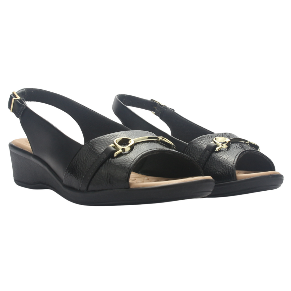 Sandalia Mujer Negro Comfortflex 2572404 Casual
