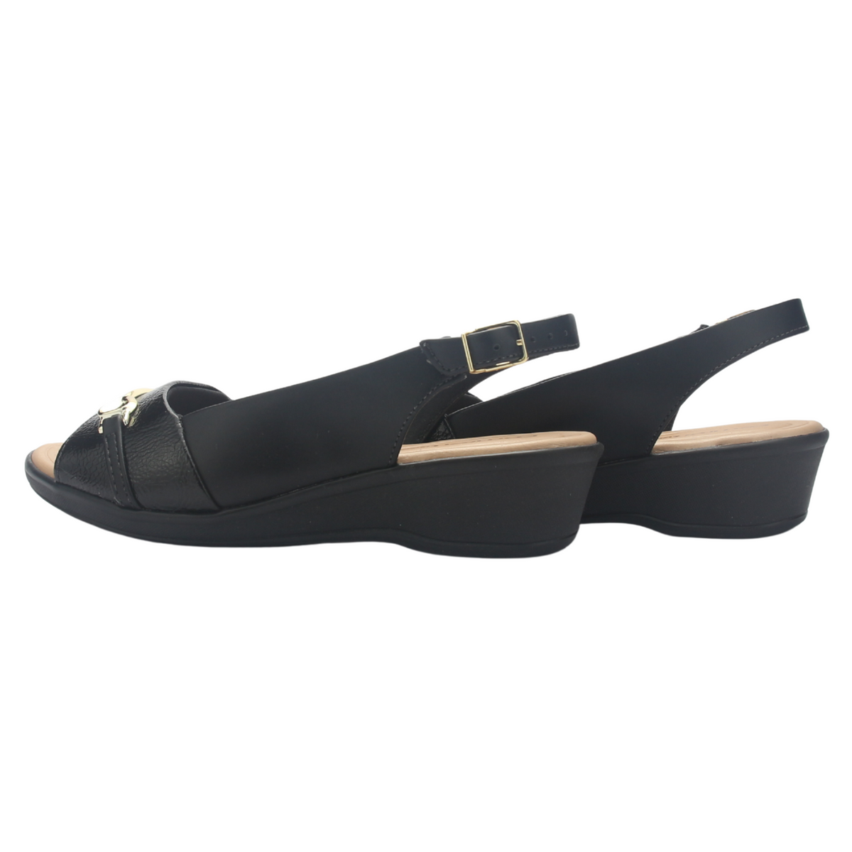 Sandalia Mujer Negro Comfortflex 2572404 Casual