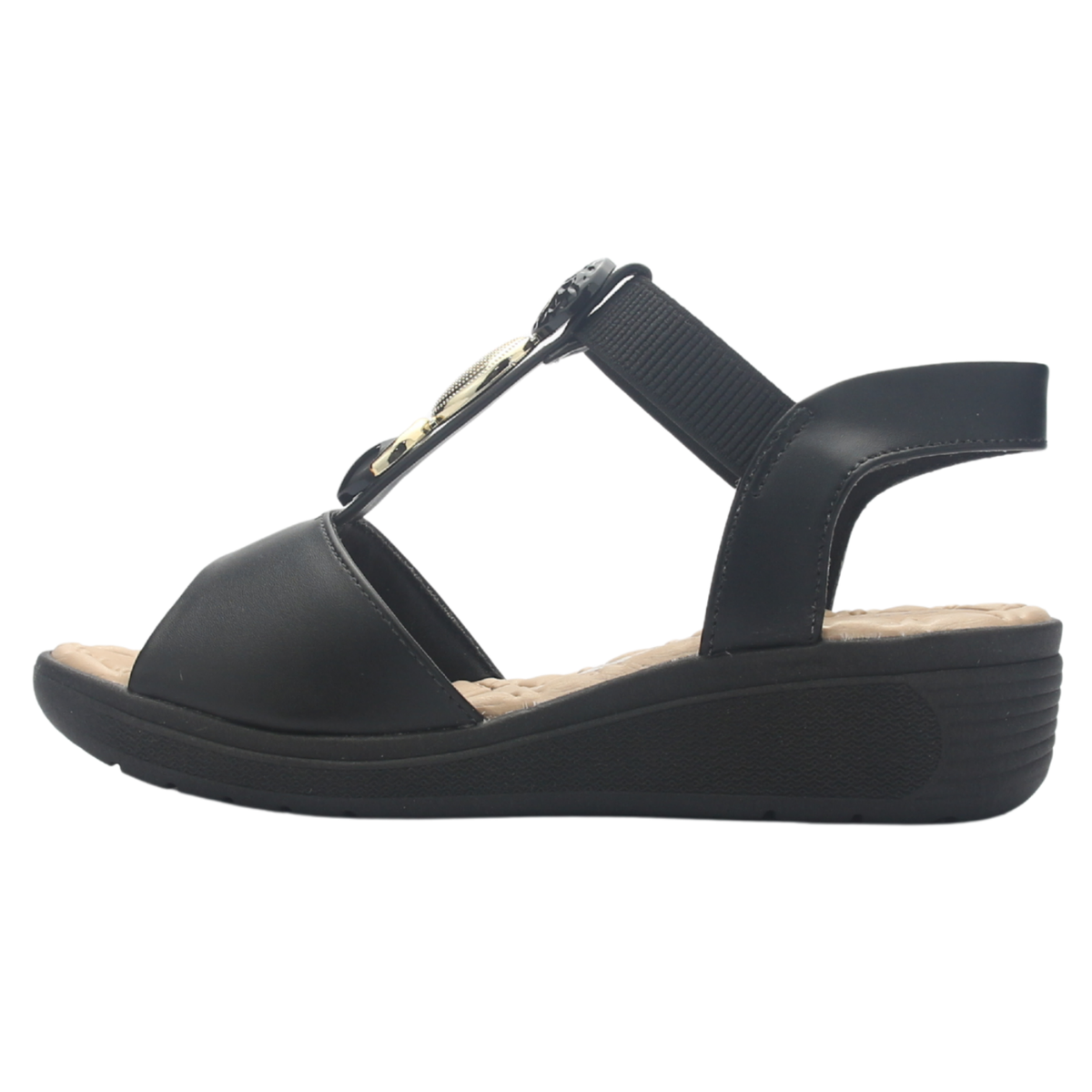 Sandalia Mujer Negro Comfortflex 2586404 Casual