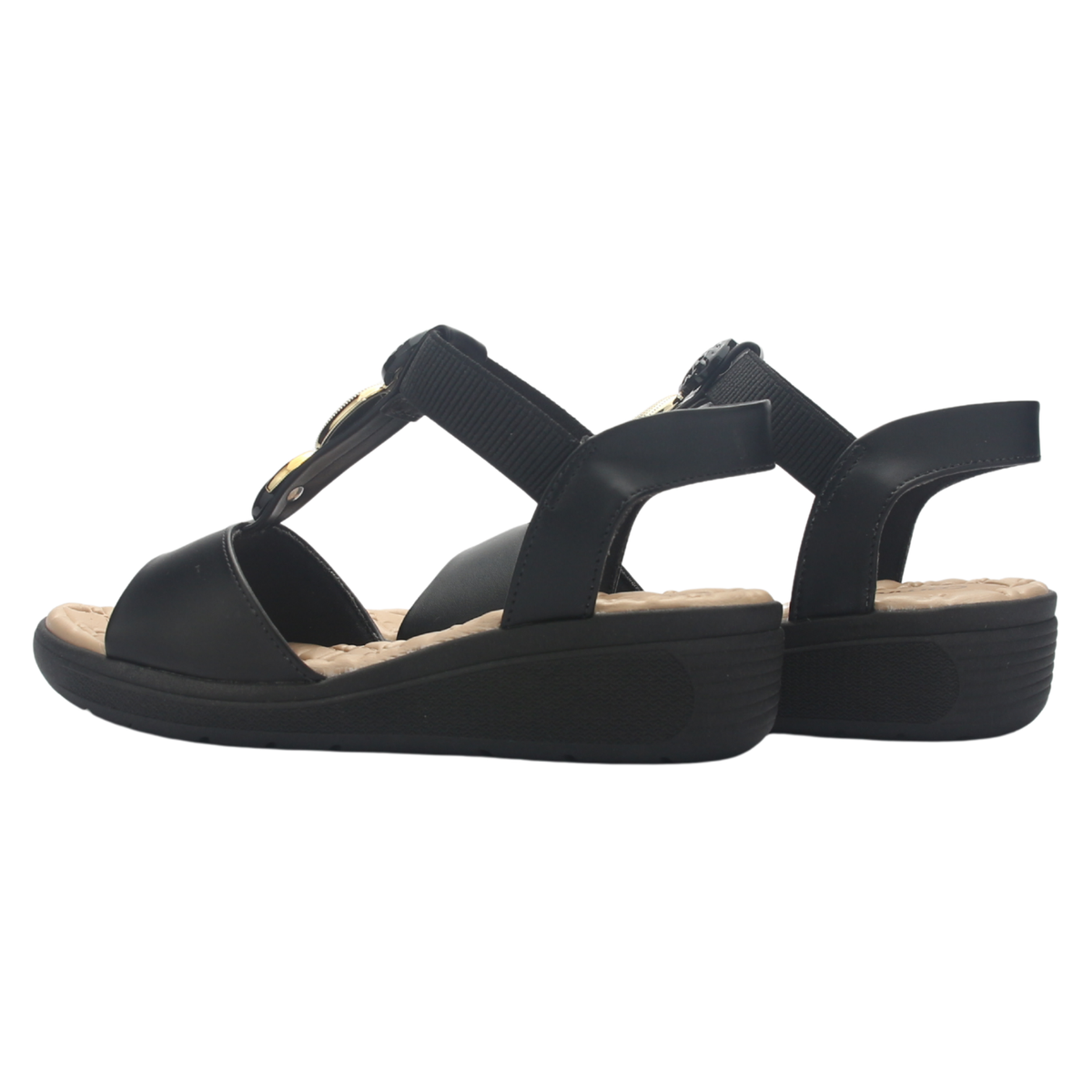 Sandalia Mujer Negro Comfortflex 2586404 Casual