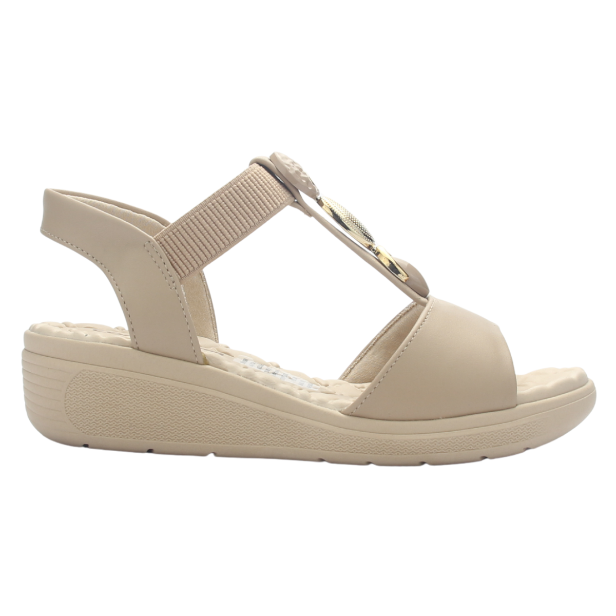 Sandalia Mujer Nude Comfortflex 2586404 Casual