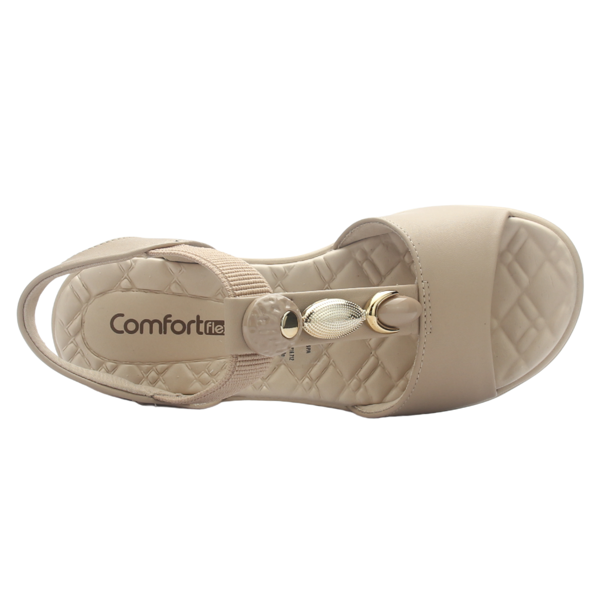 Sandalia Mujer Nude Comfortflex 2586404 Casual