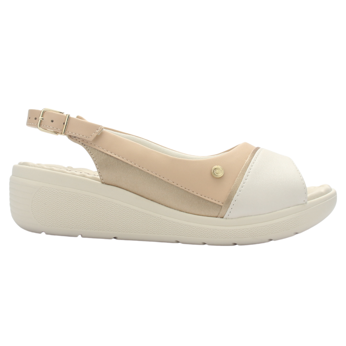 Sandalia Mujer Beige Comfortflex 2586405 Casual