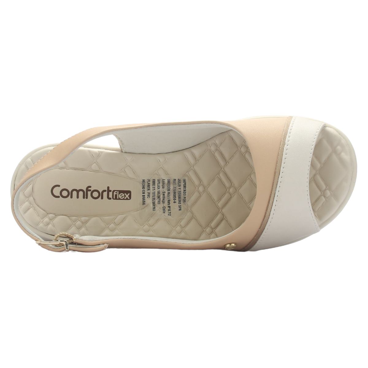 Sandalia Mujer Beige Comfortflex 2586405 Casual