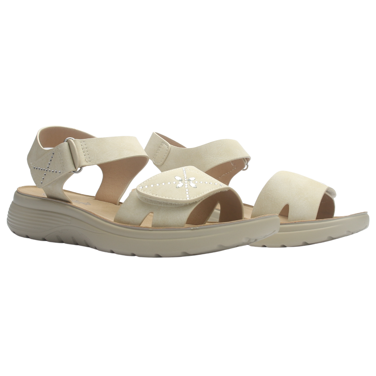 Sandalia de mujer Beige Casual Chalada Bless-1
