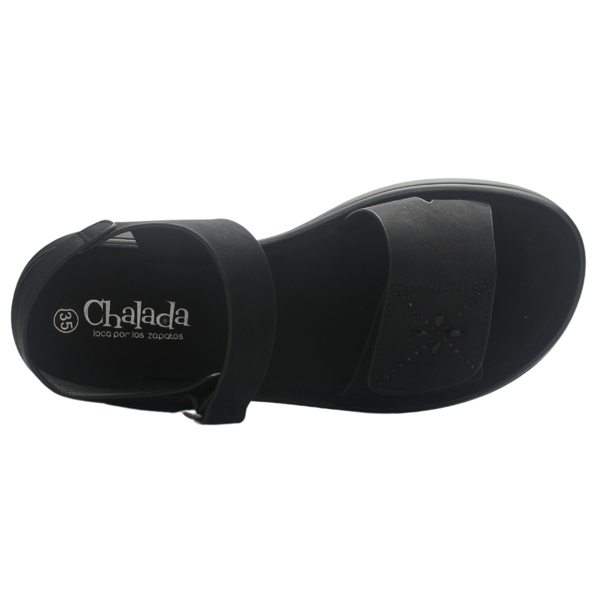 Sandalia de mujer Negro Casual Chalada Bless-1