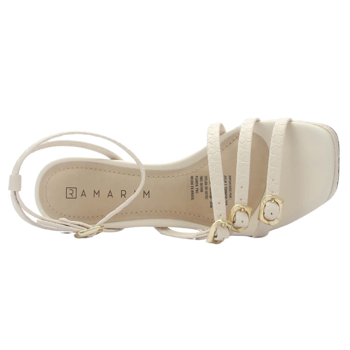 Sandalia Mujer Nude Ramarim 2557204 Casual