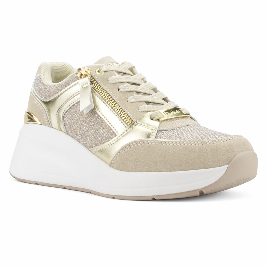 Zapatilla Beige Mujer Casual Chalada Joka
