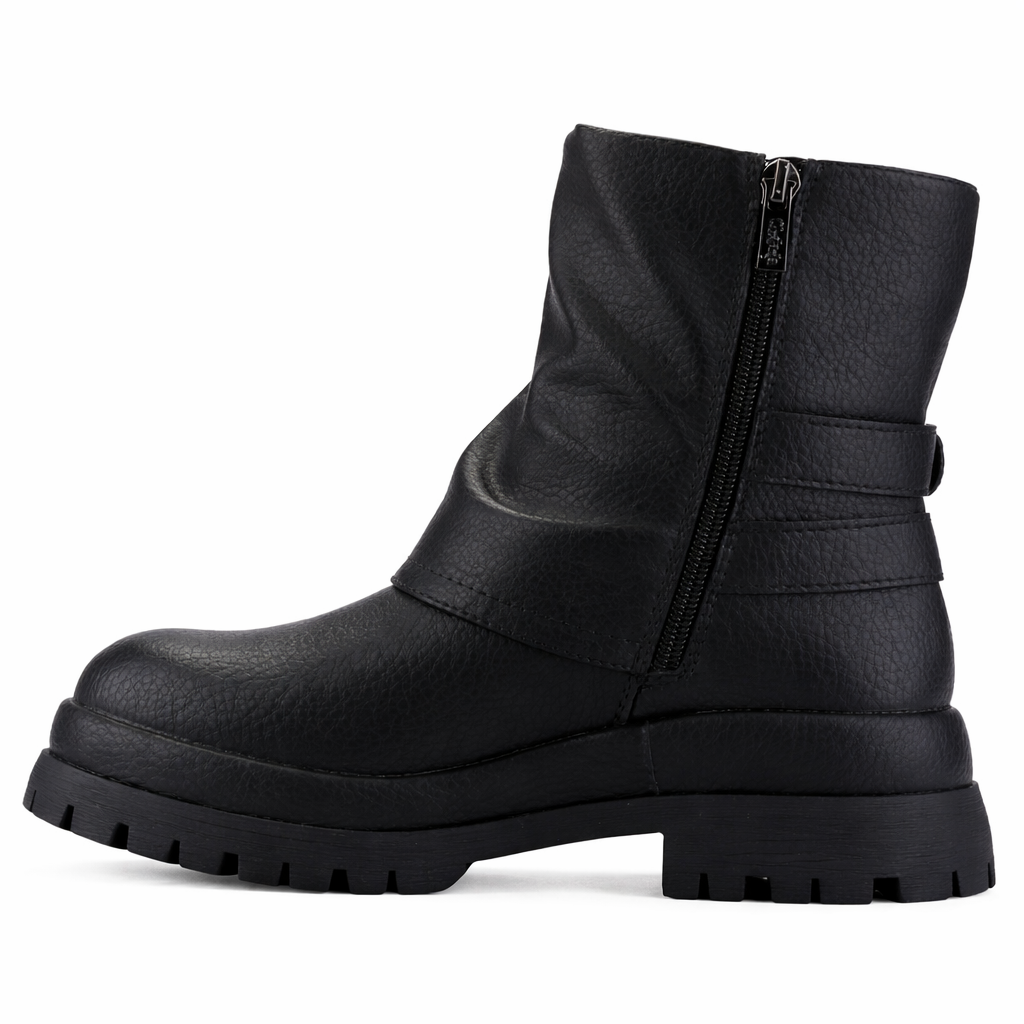 Botin Negro Mujer Casual Chalada Krep