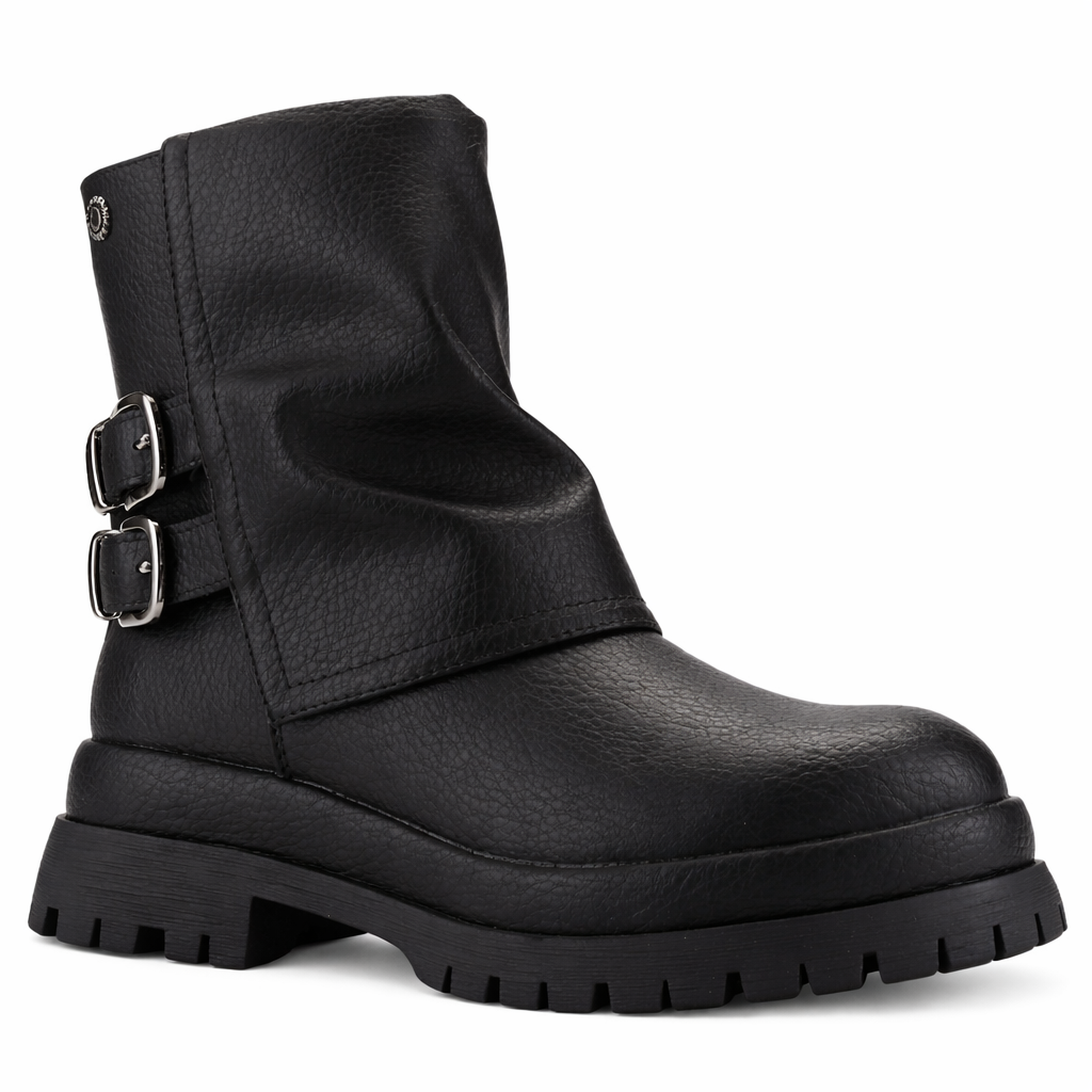 Botin Negro Mujer Casual Chalada Krep