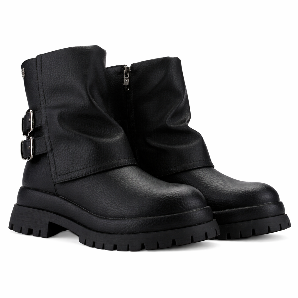 Botin Negro Mujer Casual Chalada Krep