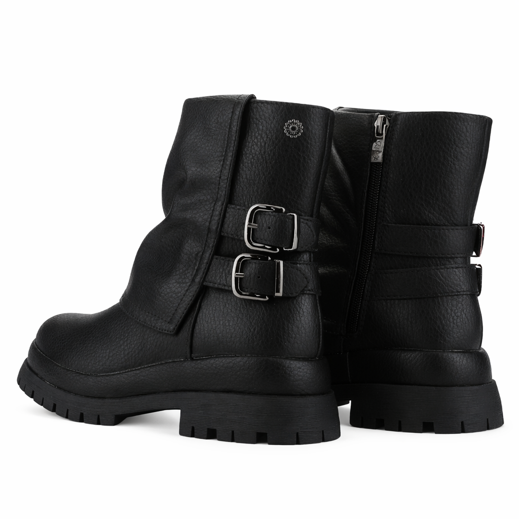 Botin Negro Mujer Casual Chalada Krep