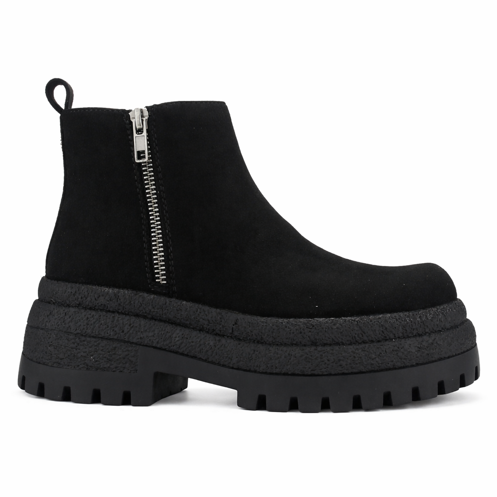 Botin Negro Mujer Casual Chalada Krepin