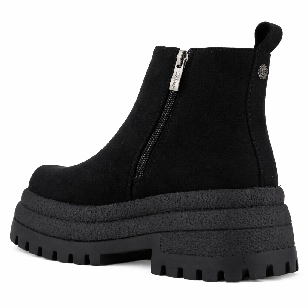 Botin Negro Mujer Casual Chalada Krepin