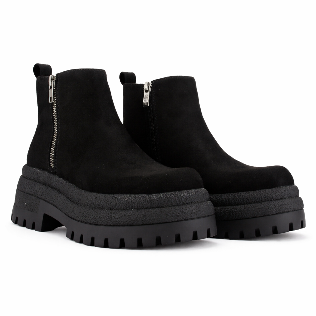 Botin Negro Mujer Casual Chalada Krepin