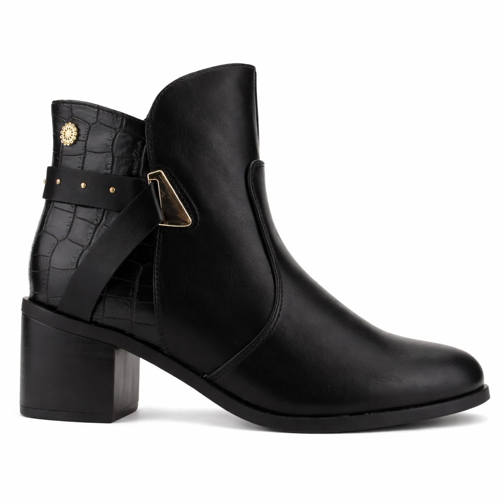 Botin Negro Mujer Casual Chalada Diva