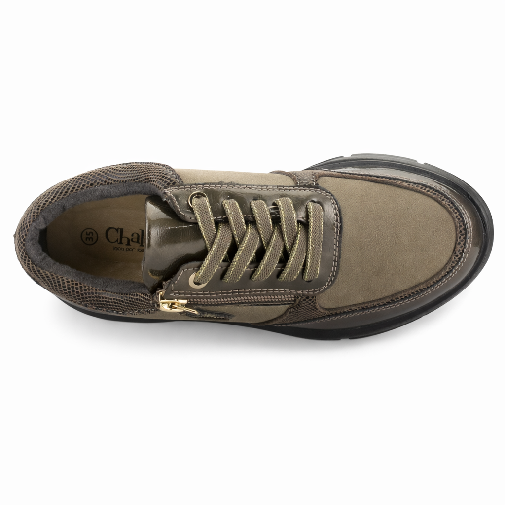 Zapatilla Beige Mujer Casual Chalada Graki