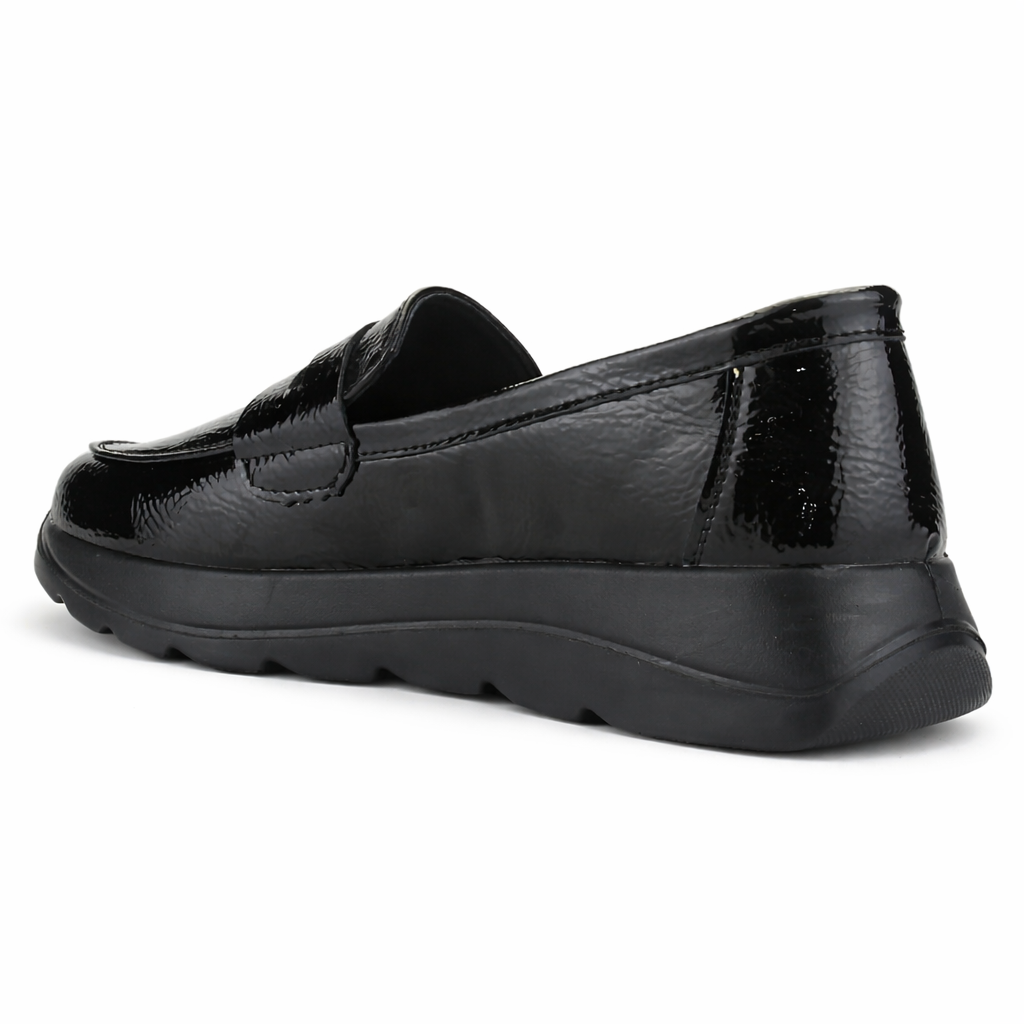 Mocasin Negro Mujer Casual Chalada Onix