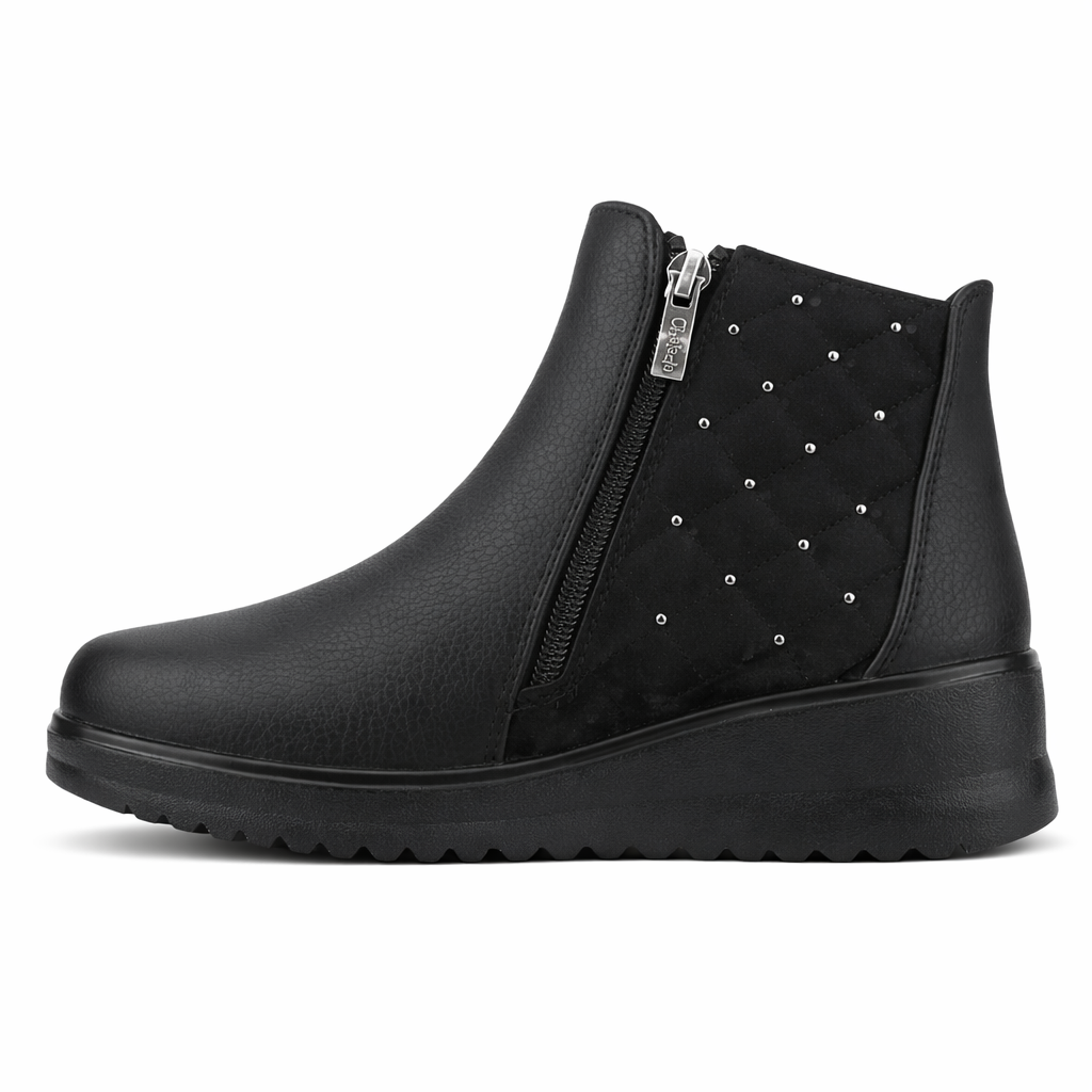 Botin Negro Mujer Casual Chalada Rayo