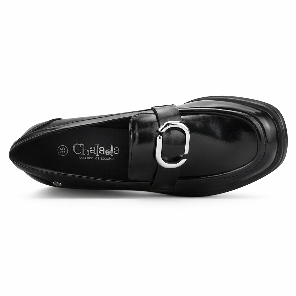 Mocasin Negro Mujer Casual Chalada Bari