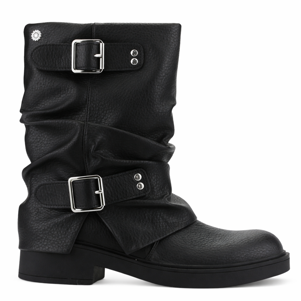 Botin Negro Mujer Casual Chalada Biker