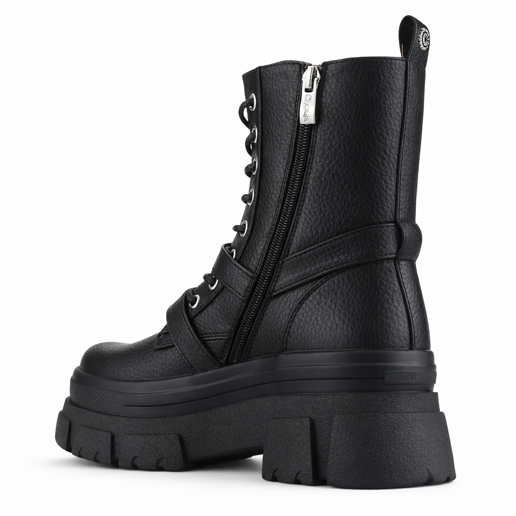 Botin Negro Mujer Casual Chalada Fley