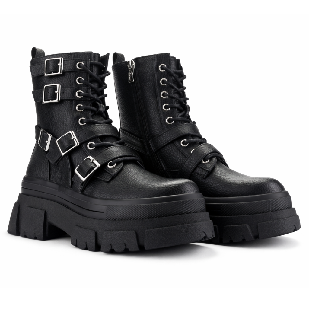 Botin Negro Mujer Casual Chalada Fley