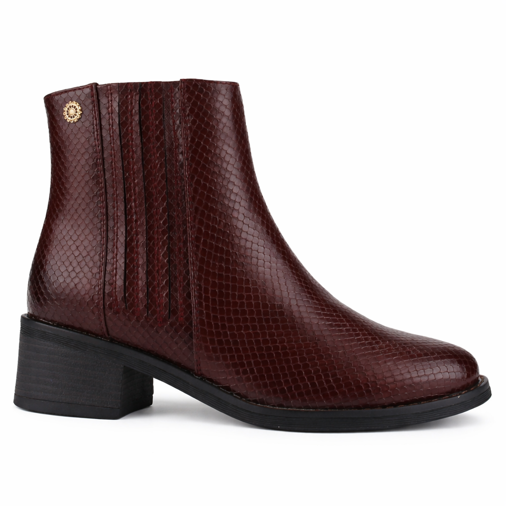 Botin Burdeo Mujer Casual Chalada Trafa