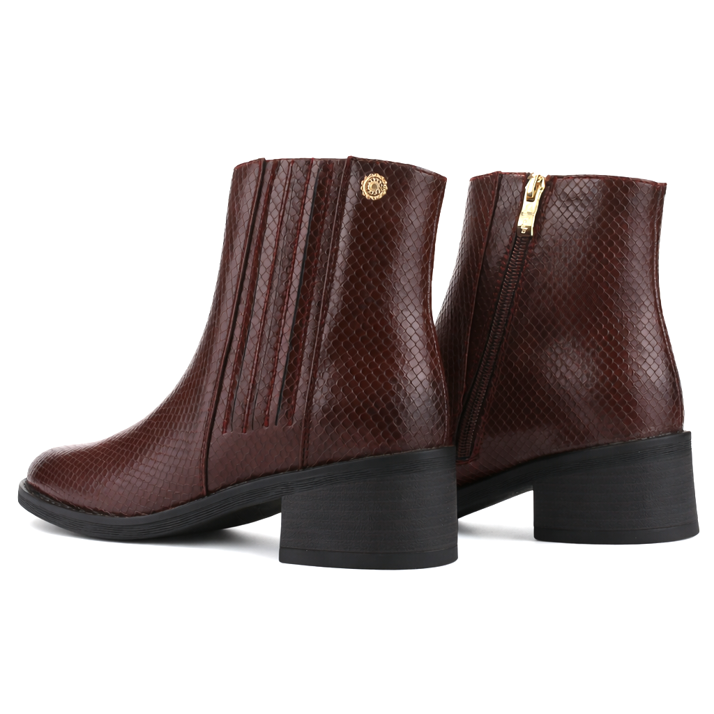 Botin Burdeo Mujer Casual Chalada Trafa