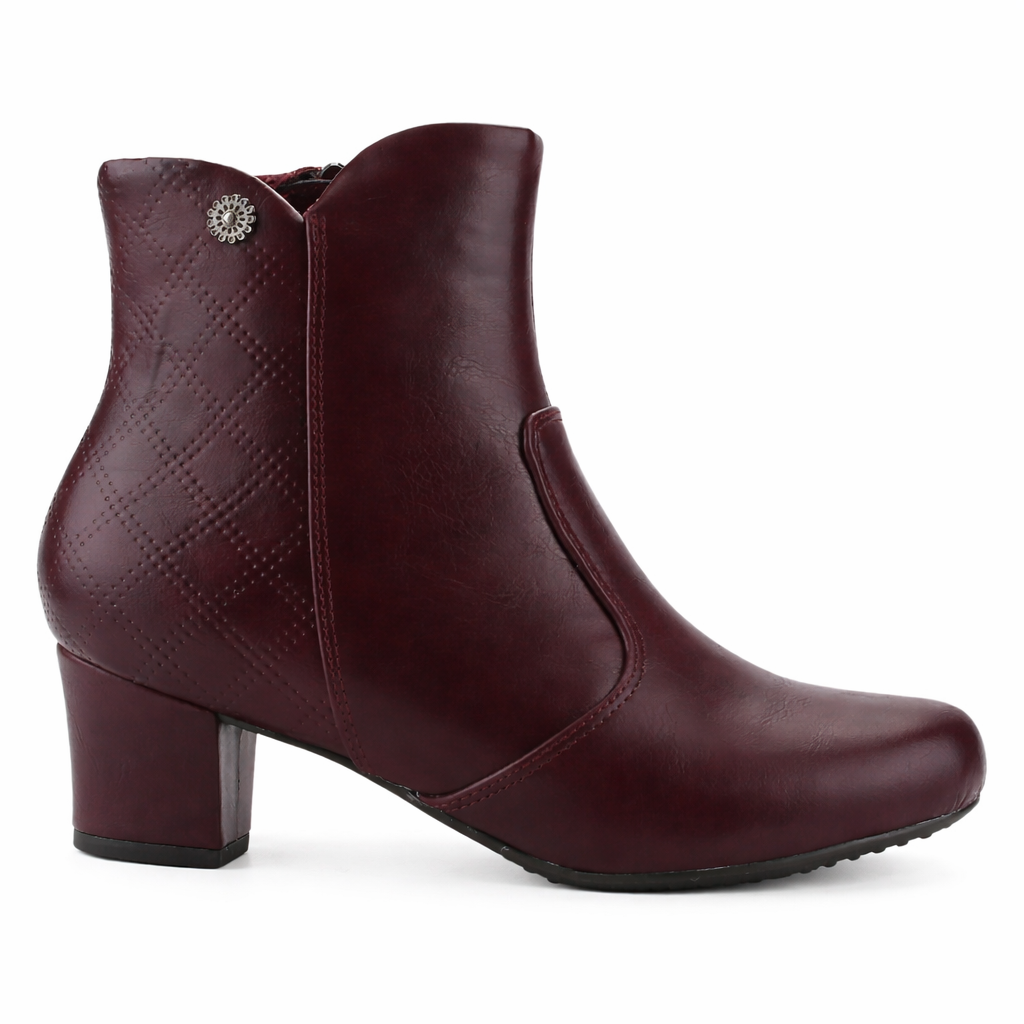 Zapato Burdeo Mujer Casual Chalada Flexib