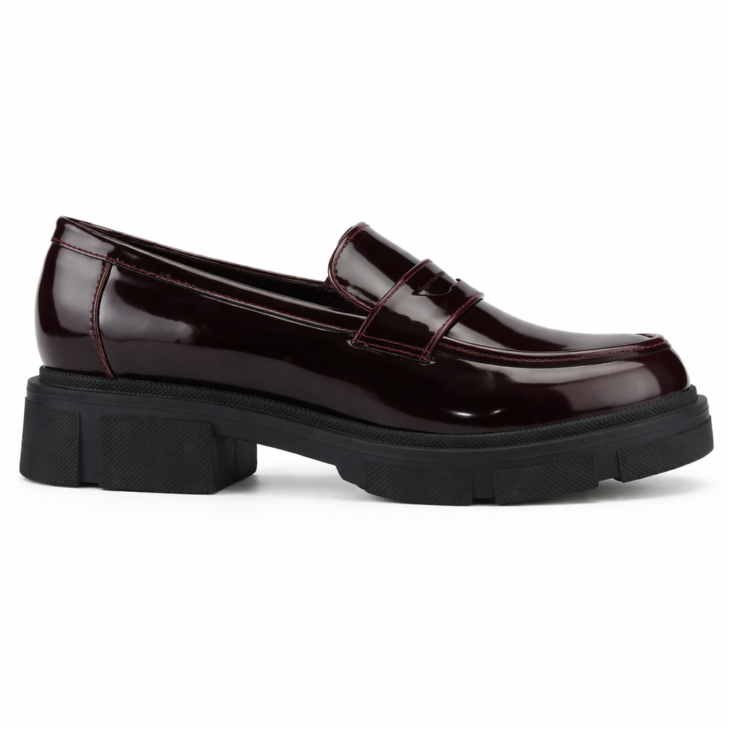 Mocasin Burdeo Mujer Casual Chalada Parma