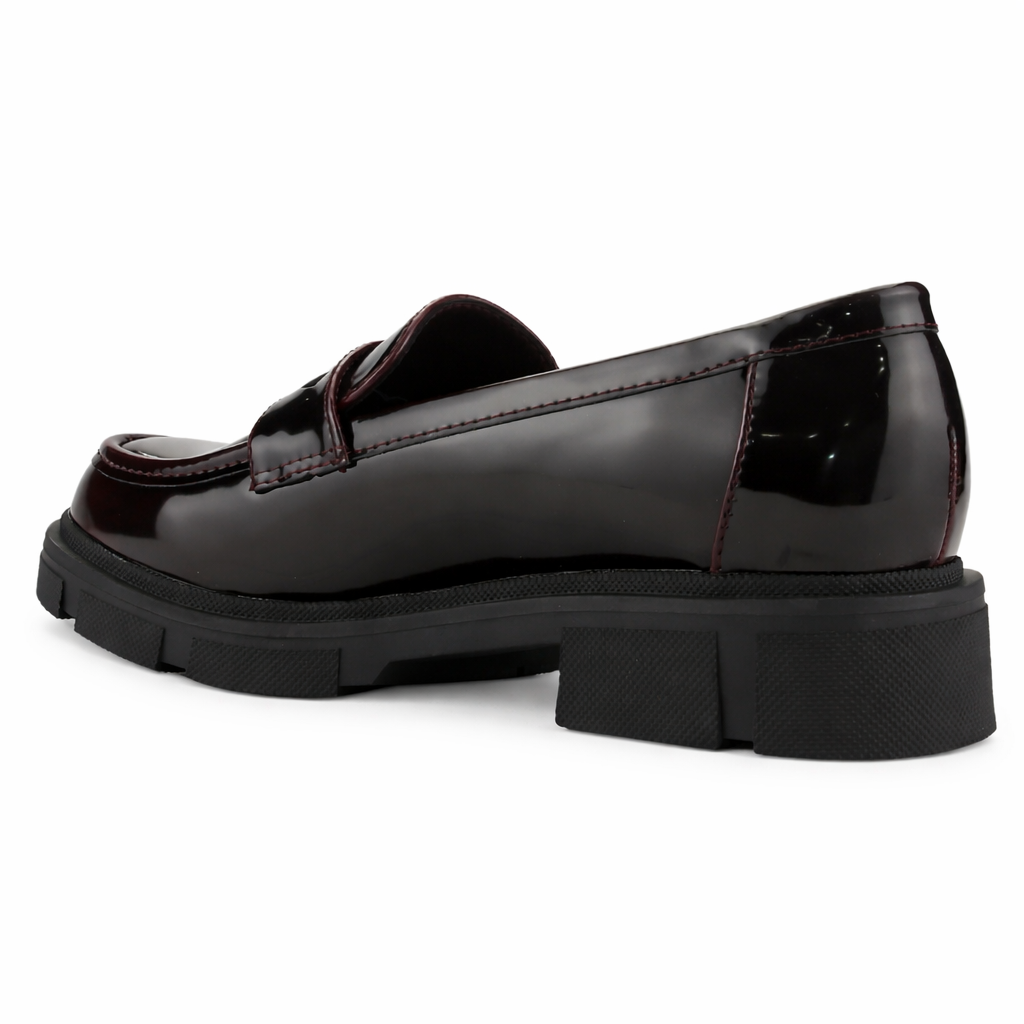 Mocasin Burdeo Mujer Casual Chalada Parma