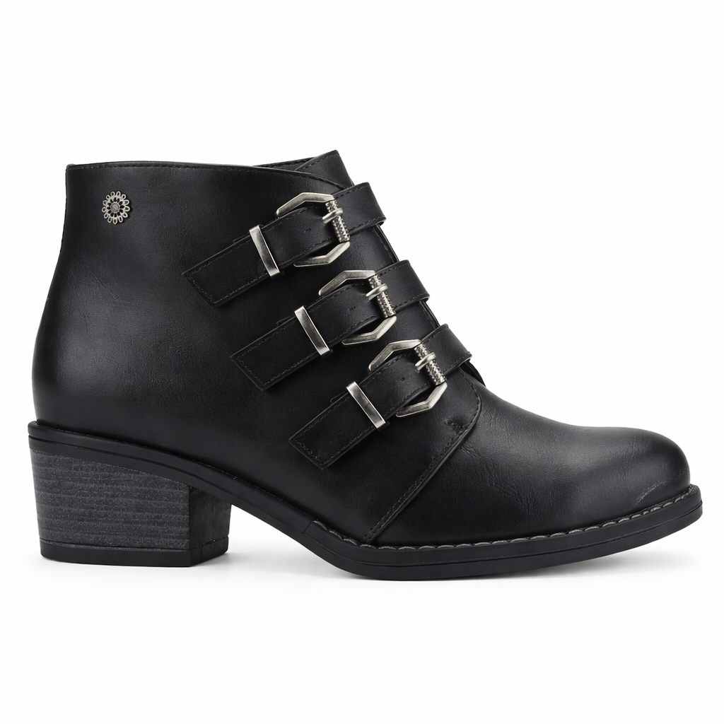 Botin Negro Mujer Casual Chalada Faca