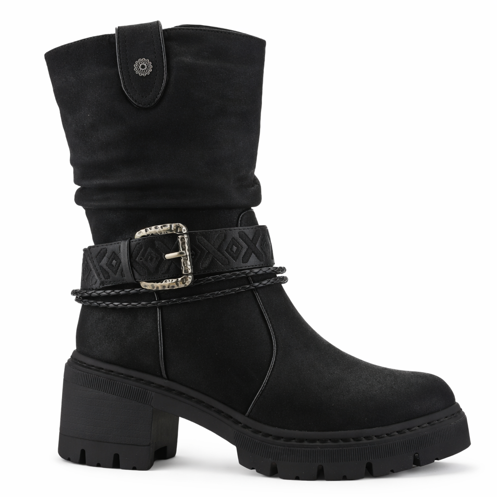 Botin Negro Mujer Casual Chalada Terra