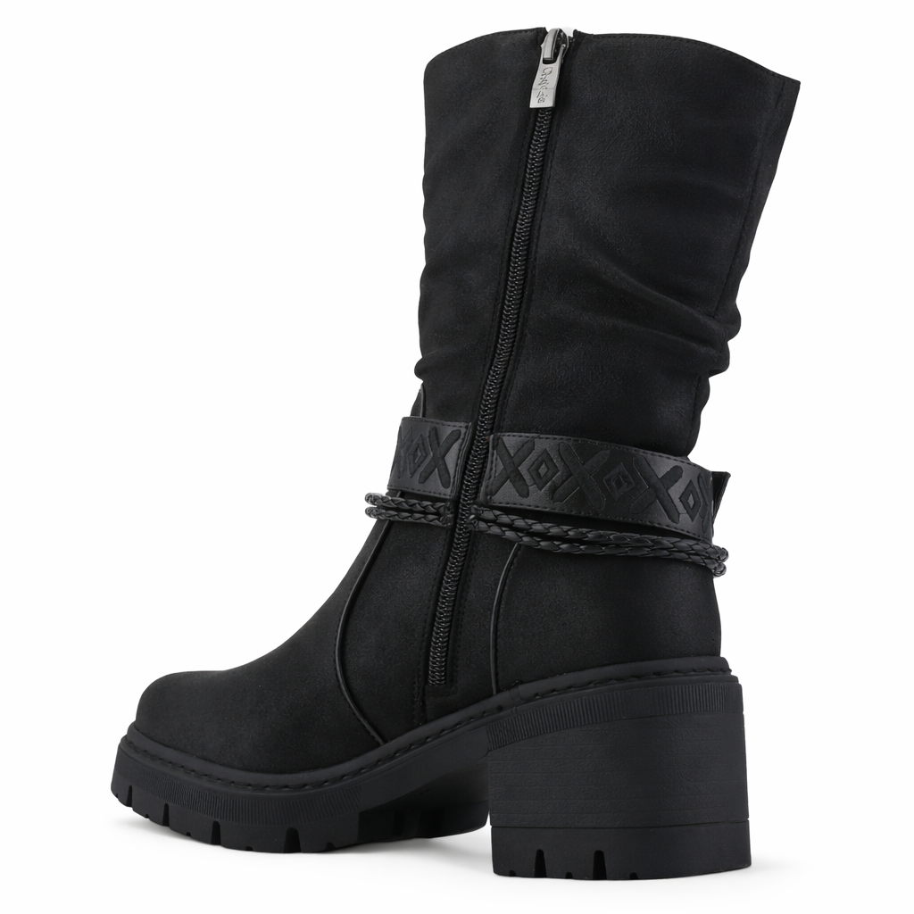 Botin Negro Mujer Casual Chalada Terra