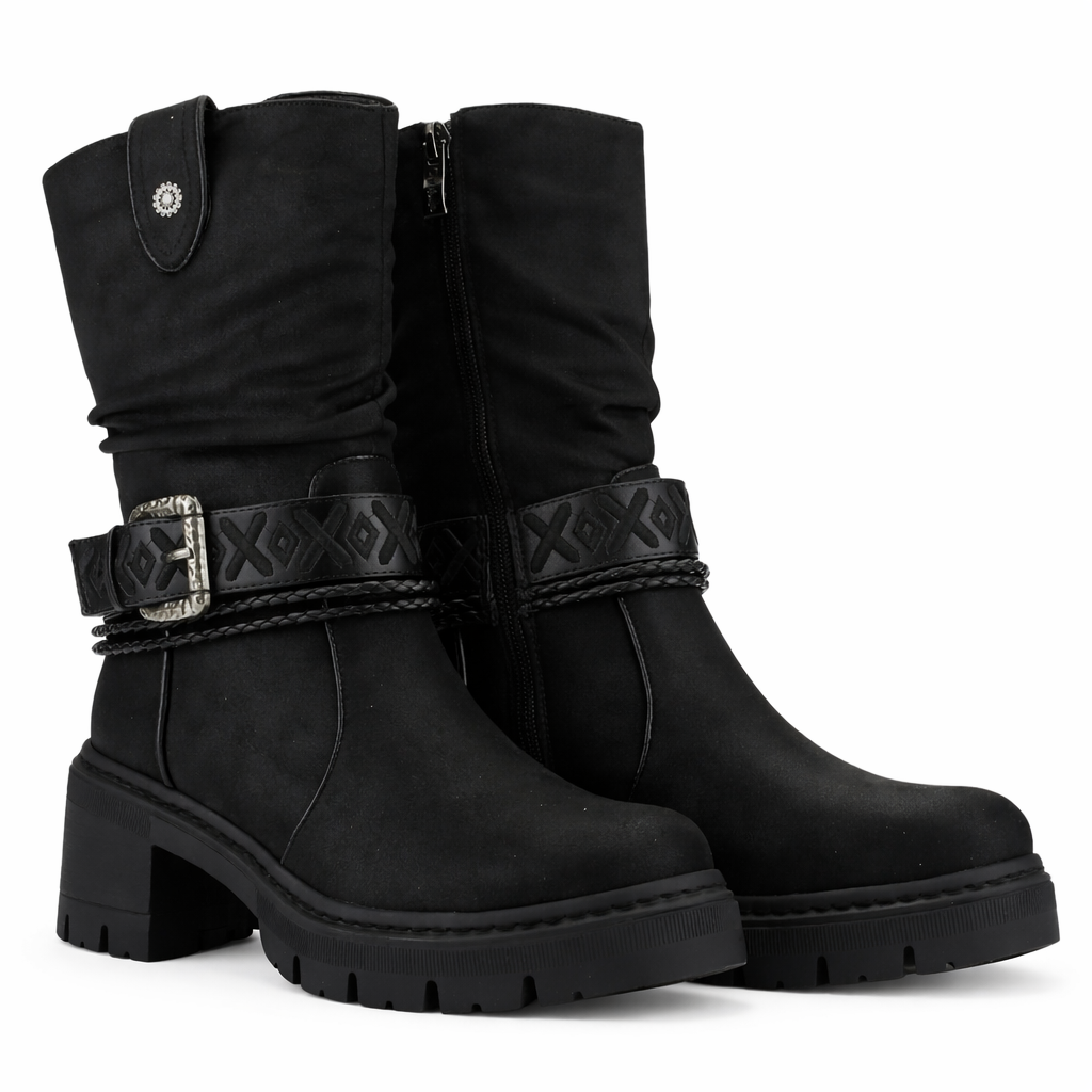 Botin Negro Mujer Casual Chalada Terra