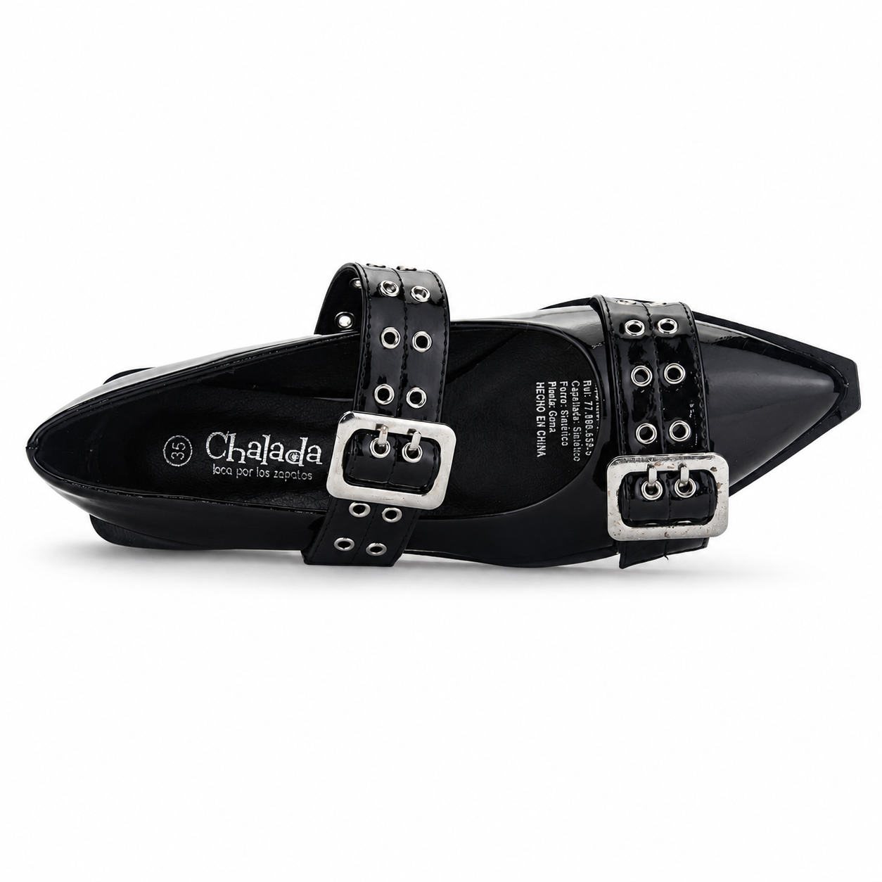 Ballerina Negro Mujer Casual Chalada Slik