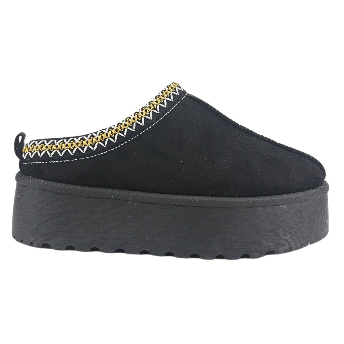 Pantufla Chalada Mujer Pinguih-3 Negro Comfort Pantuflas Chalada 