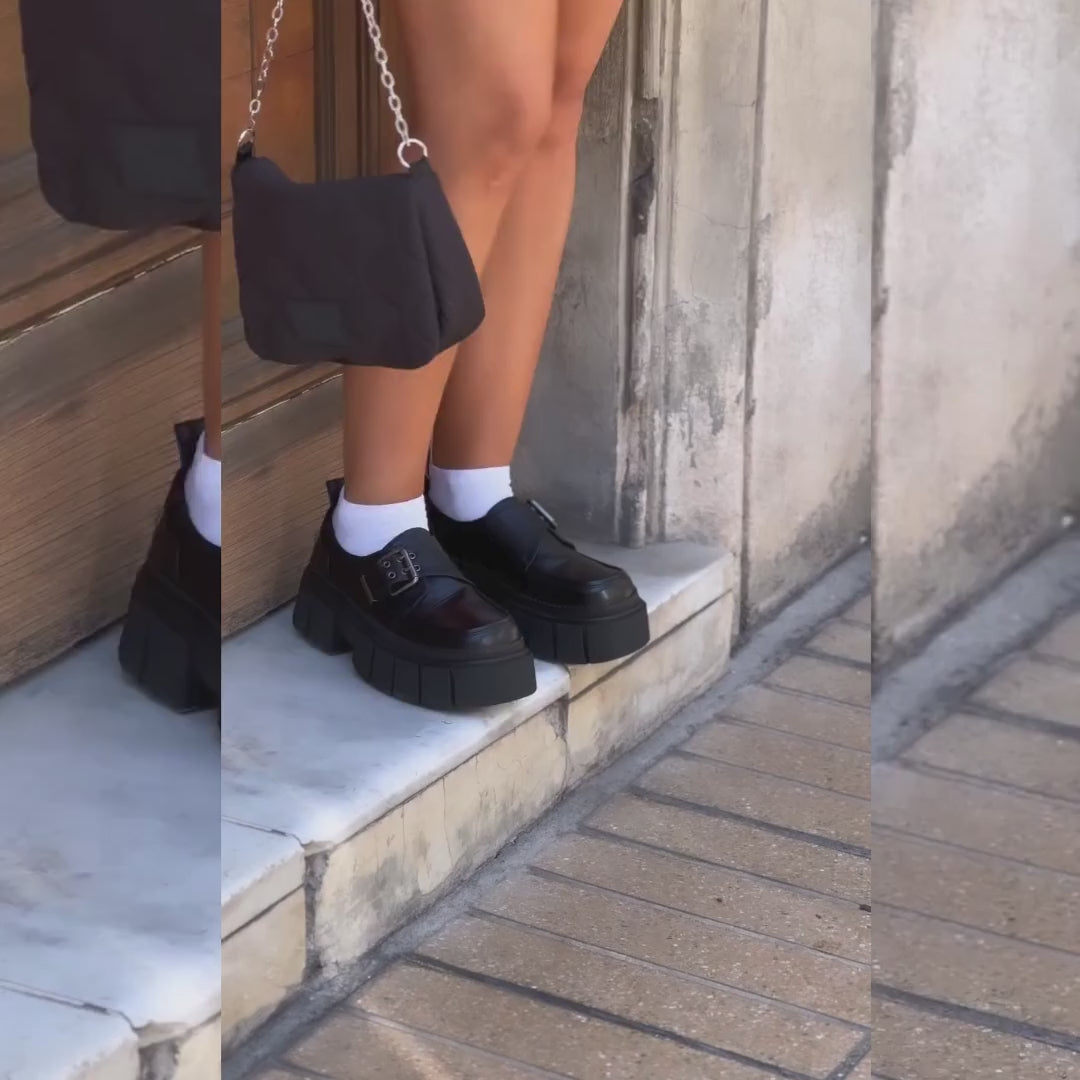 Mocasin Chalada Mujer Bresh-1 Negro Casual