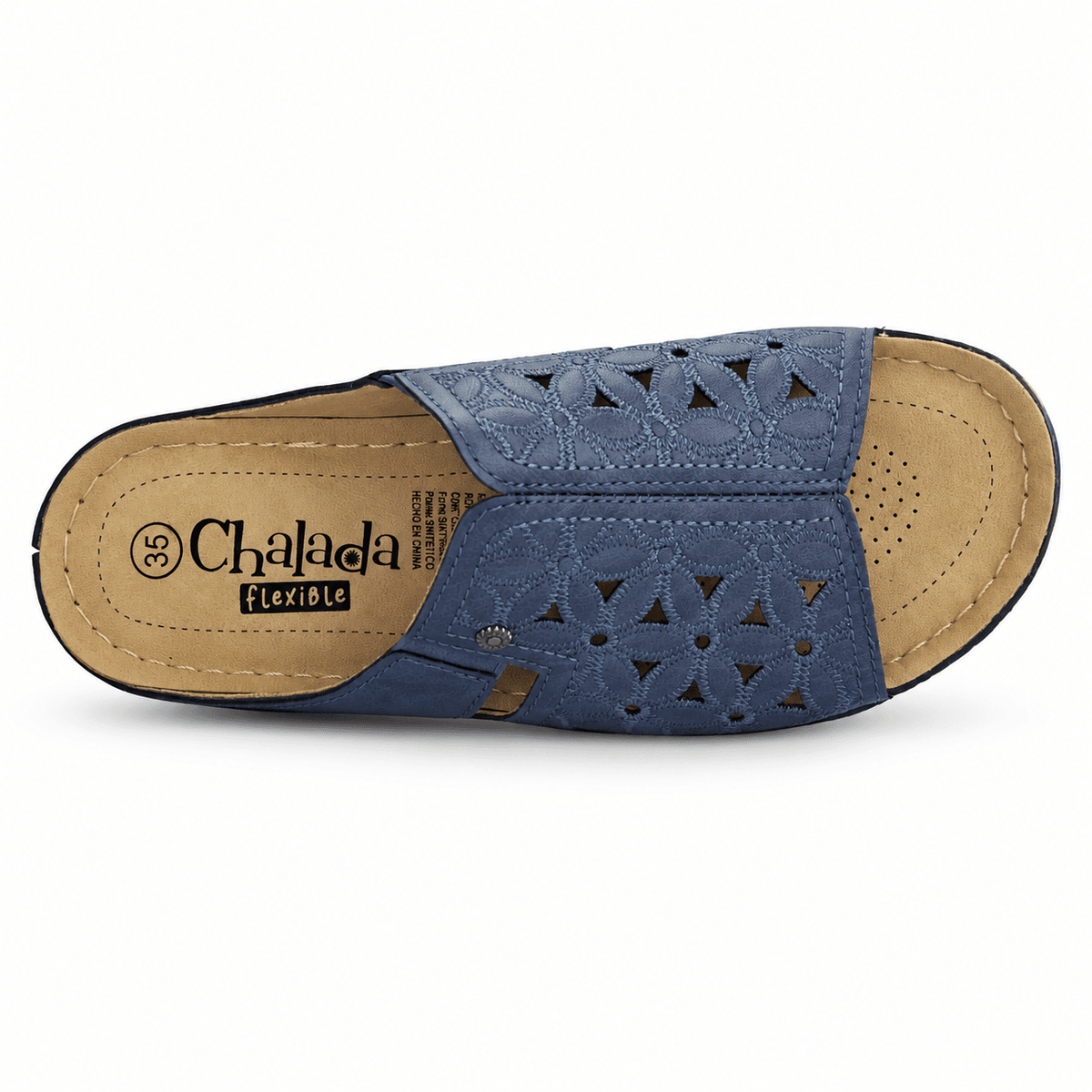 Sandalia Azul Mujer Casual Chalada Mulan Sandalias Chalada