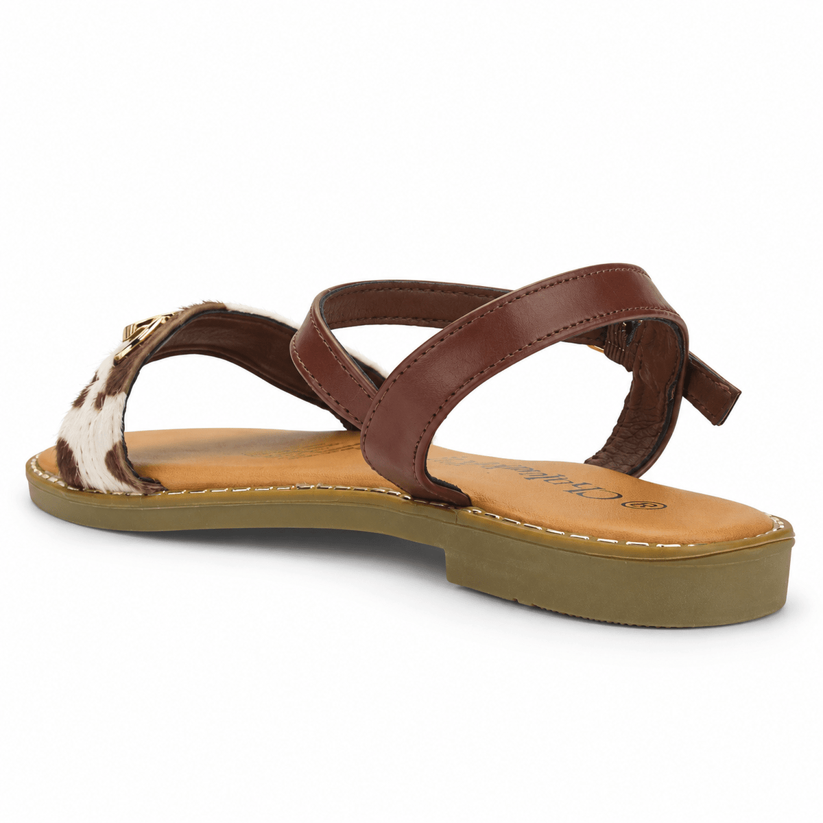 Sandalia Beige Mujer Casual Chalada Buckel Chalada 