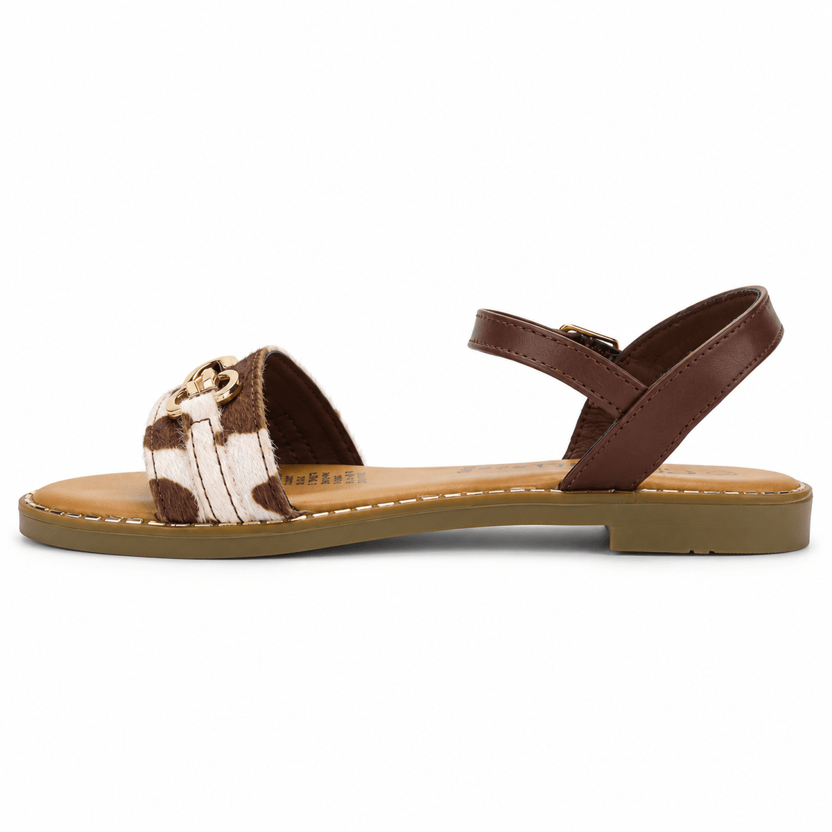 Sandalia Beige Mujer Casual Chalada Buckel Chalada 
