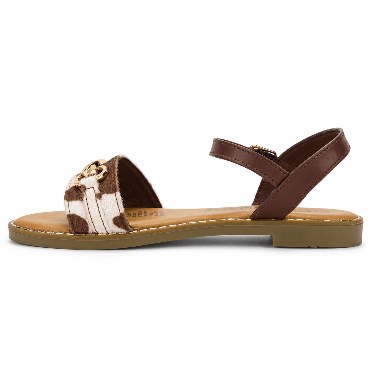 Sandalia Beige Mujer Casual Chalada Buckel Chalada 