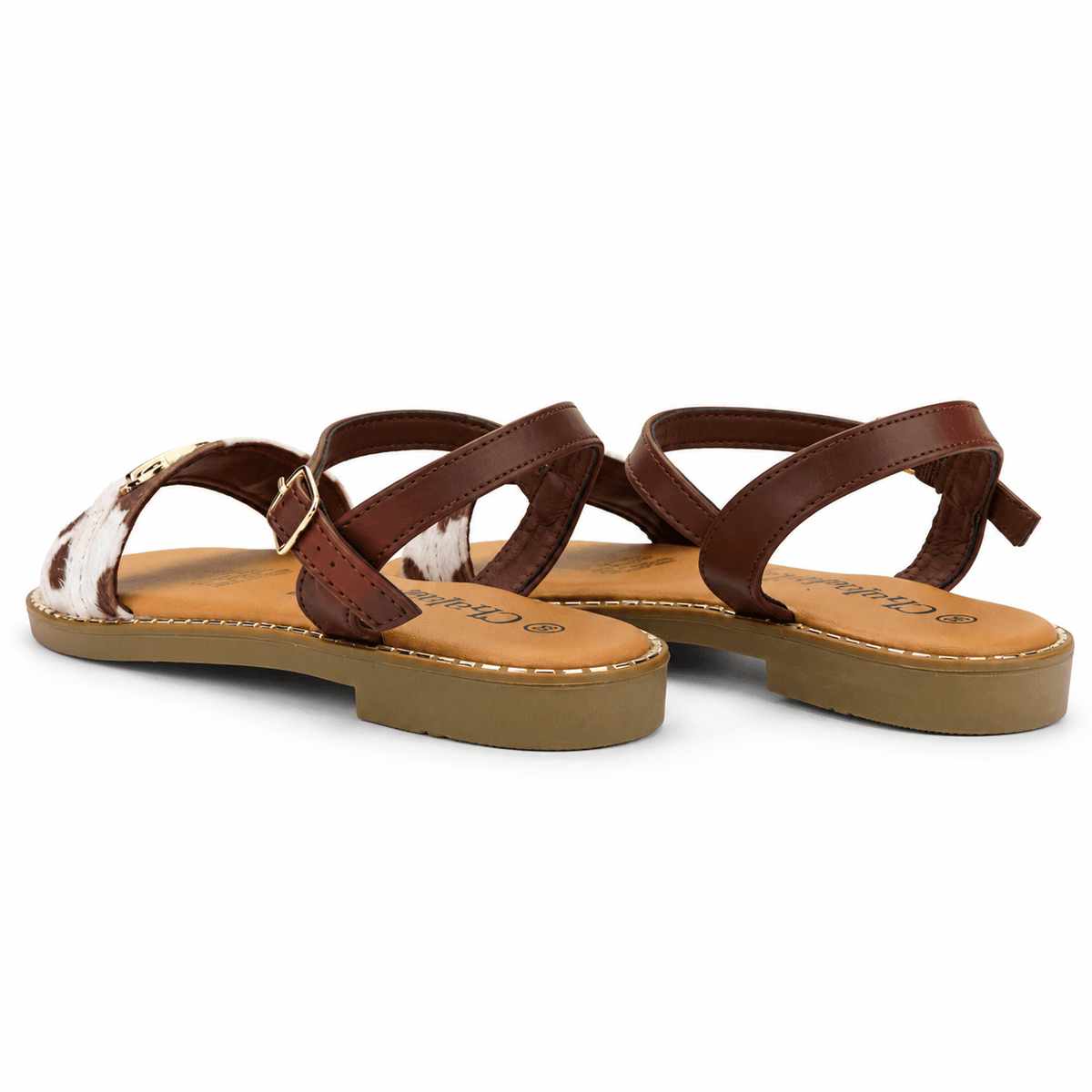 Sandalia Beige Mujer Casual Chalada Buckel Chalada 