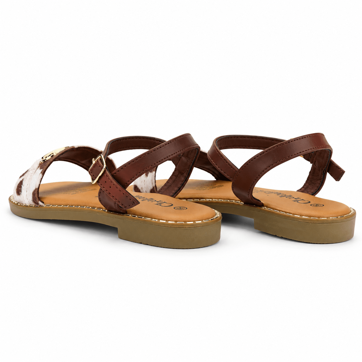 Sandalia Beige Mujer Casual Chalada Buckel Chalada 
