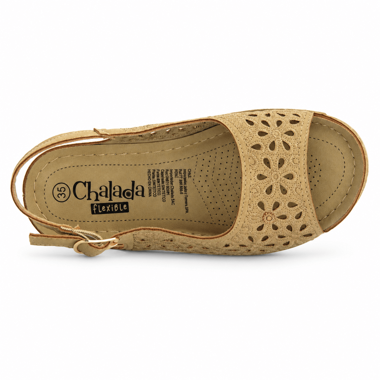 Sandalia Beige Mujer Casual Chalada Mulan Sandalias Chalada