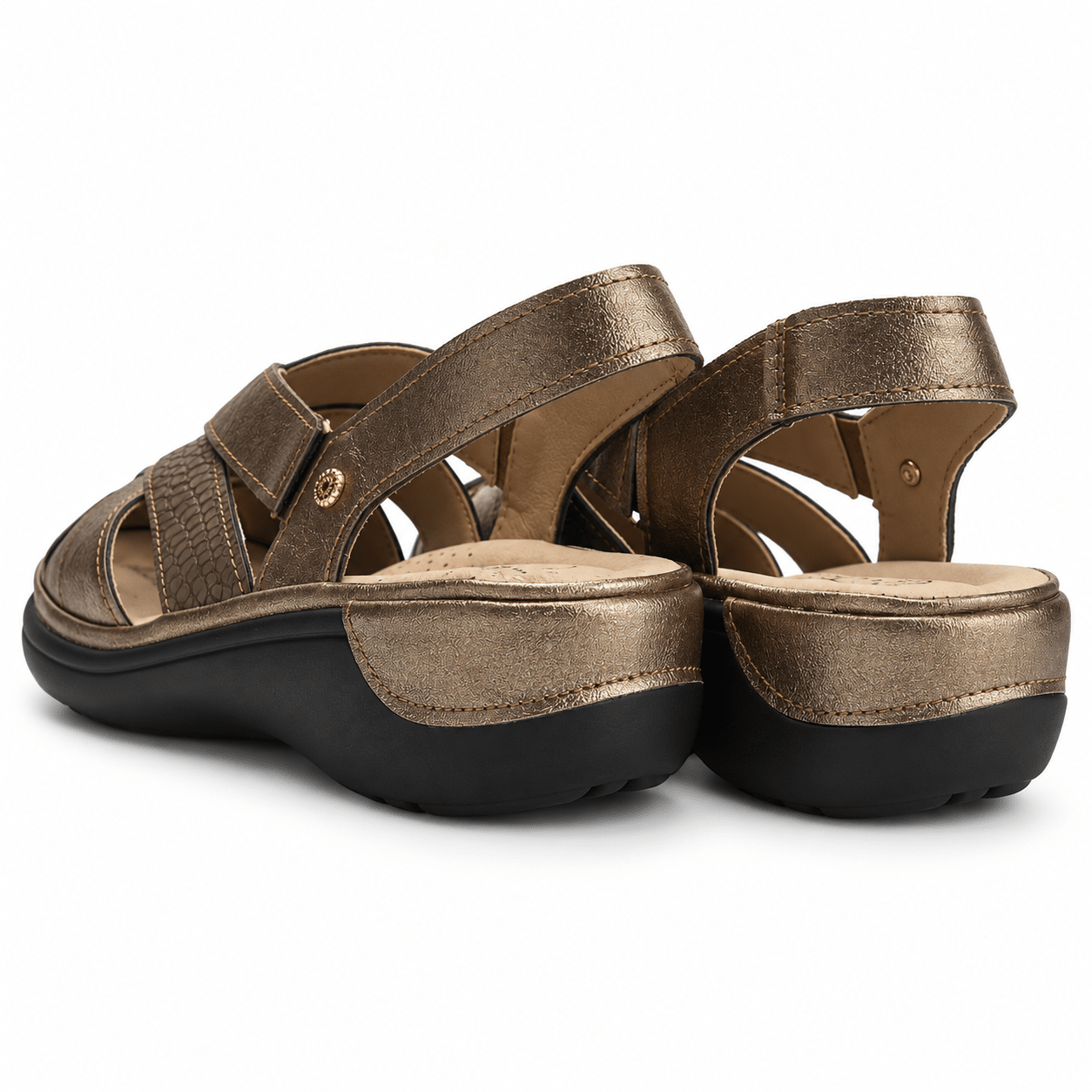 Sandalia Bronce Mujer Casual Chalada Mestico Sandalias Chalada